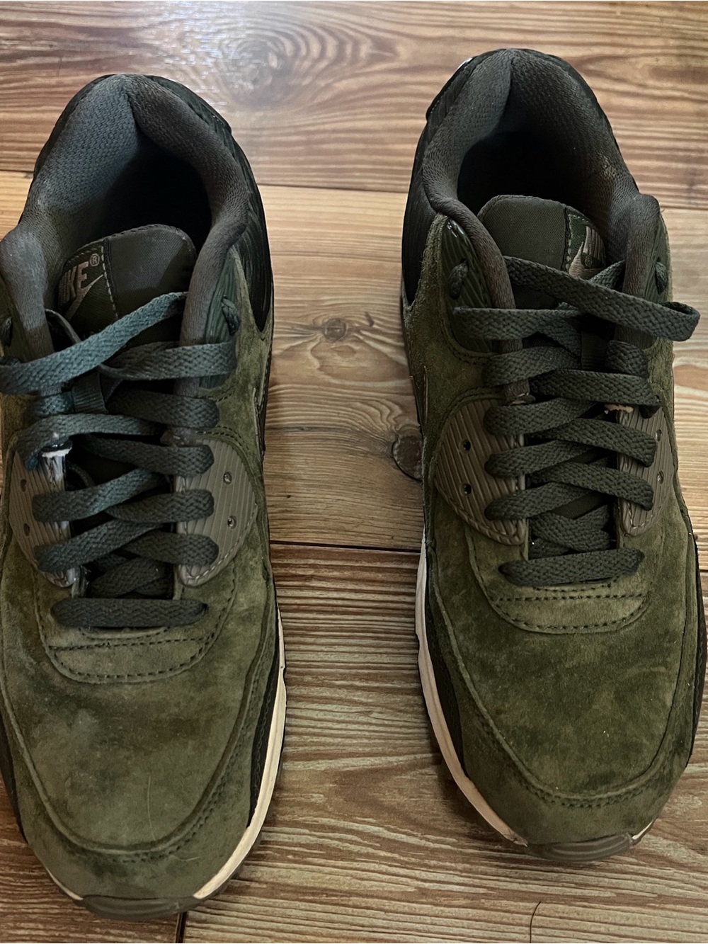 Nike Women’s Olive Green Suede Sneakers